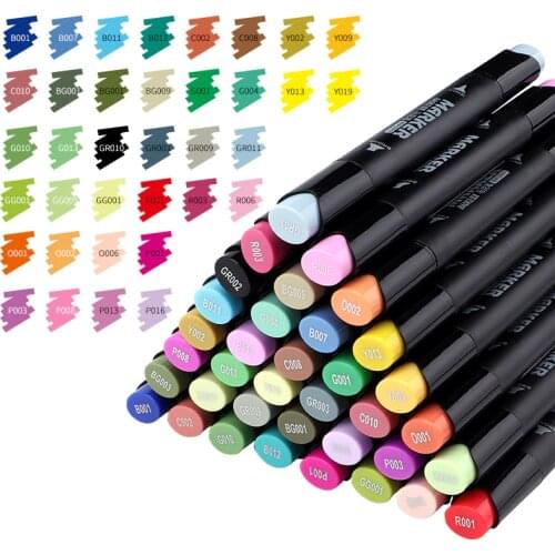 36pcs A Box of Baoke MP2911#36 Oily Marker POP Advertising Pen Marker Double-headed Color Marker 36 Colors