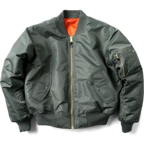 Winter Tooling Pilot Cotton Clothing Mens Bread Loose Outdoors Hiking Travel Short Section Air Force MA1 Lovers Baseball Coat