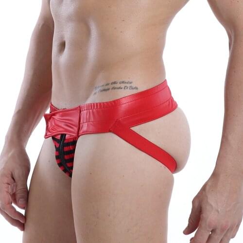 Gay Men Underwear Jockstrap Mens Thongs and G Strings Sexy Backless Underwear Men Erotic Penis Pouch Mens Thongs String Cotton