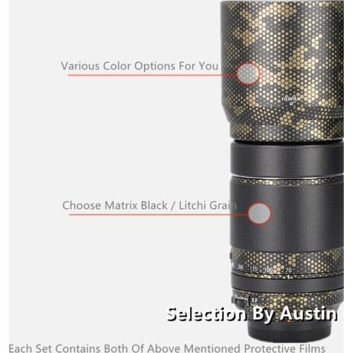 Lens Decal Skin Sticker For Fuji XF70-300 F4-5.6 Protector Anti-scratch Coat Wrap Cover Case