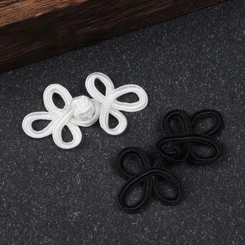 New Fashion Nylon Three-leaf Disc Buckle Ancient Style Cheongsam Hanfu Hand-woven Buttons Chinese Retro Buttons