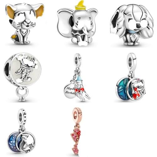 NEW 2021 100% 925 Sterling Silver Mothers Day Animal Limited Edition Charm Fit DIY Women Bracelet Original Fashion jewelry Gift