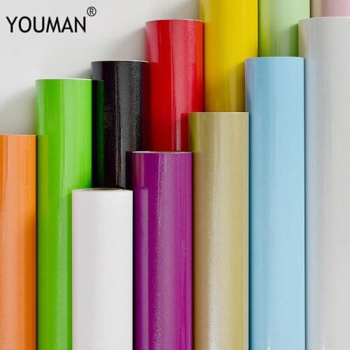 Wallpapers YOUMAN Self-Adhesive Modern Wallpapers PVC Vinyl Peel Stick Glitter Wallpaper Sticker Interior Room Decor Furniture