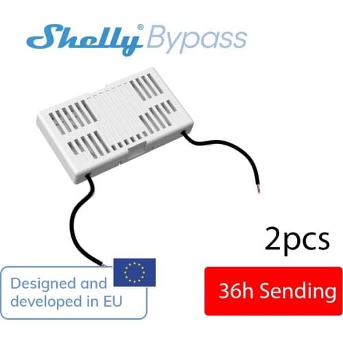 Shelly Bypass 2Pcs Used to Associate Shelly Dimmer 2 Shelly 1L 1 Suitable for 110V-220V