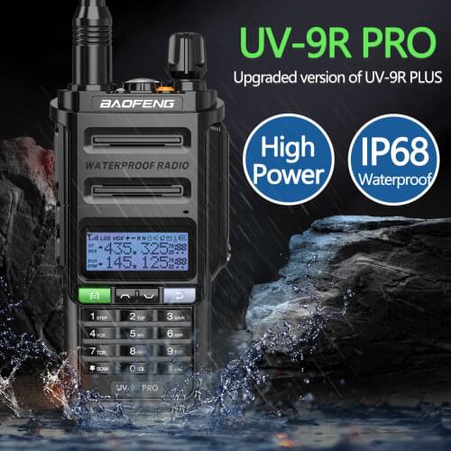 Walkie Talkies Waterproof Baofeng UV-9R PRO High Power Portable CB Ham Radio Transceiver VHF UHF Two Way Radios uv9r plus Hunt