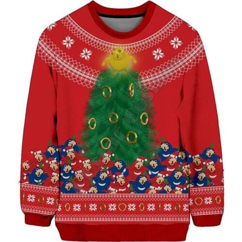 PLstar Cosmos A Hedgehog Christmas Sweater Fashion Funny Hoodies 3D printed Sweatshirts Women For Men Pullover