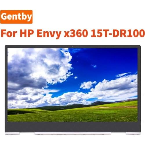 15.6'' For HP Envy x360 15-DR Series LCD Display Panel Touch Screen Glass Digitizer Assembly + Bezel FHD OR UHD Replacement