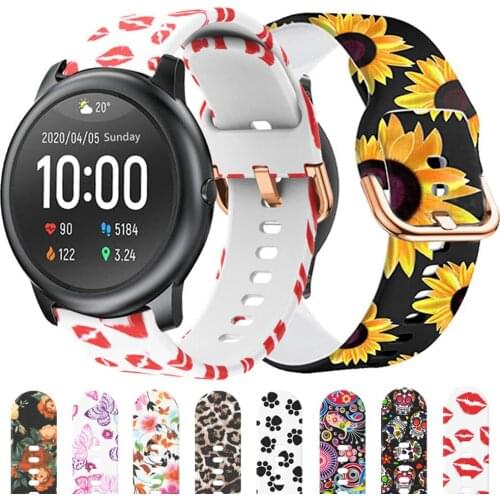 Printing Silicone Straps For Xiaomi Haylou Solar LS05/LS02/LS01 Smart Watch Band Women Men Replace Bracelets For Haylou Solar