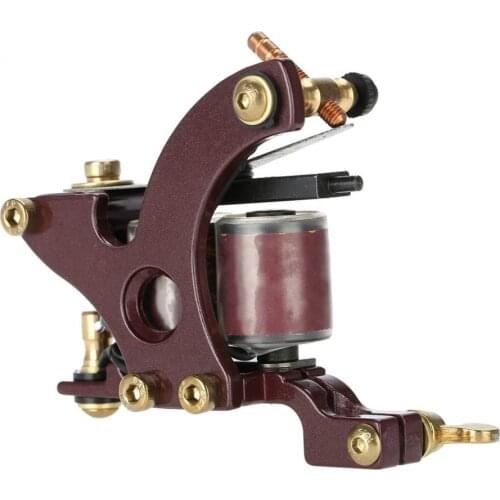 Retro 10Warp Coils Tattoo Machine Handmade Tattoo Gun Shader Liner Tatoo Motor Guns for Permanent Body Makeup Tattoo Accessories