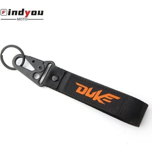 Universal Motorcycle Embroidery Fabric Keyring Keychain for KTM Duke 125 390 690 200 790 RC390 990 1190 1090 1290 1090 1290 1190