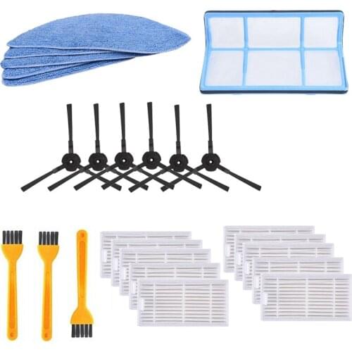 Vacuum Robot Cleaner Parts Side Brush Primary Dust Filter Hepa Filter for Ilife V5 V5S V3 V3S V5Pro V50 V55 X5 V5S Pro