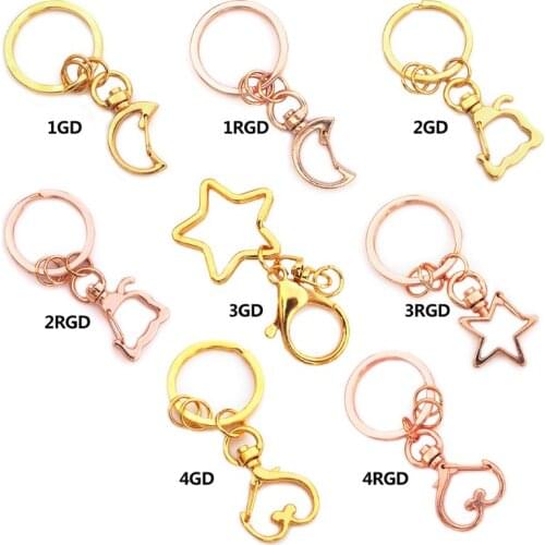ANGELADY 5Pcs/set High Quality Key Chains Jewelry Making DIY Accessories Parts Bag Charms Cartoon Car Keyring Key-chain Trinket