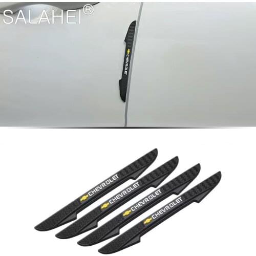 4PCS Car Door Anti-collision Protector Bar Stickers Side Edge Protection Guards Strip For Chevrolet Cruze Cobalt Lacetti Captiva