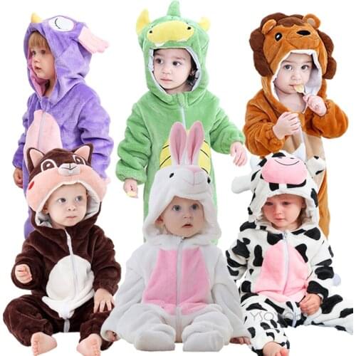Winter Baby Clothes Panda Unicorn Romper Boy Costume Newborn Romper For Bebe Clothing Kids Girl Jumpsuit Toddler Infant Sleepers