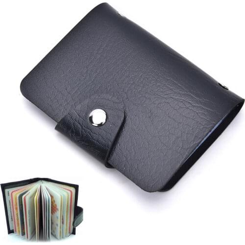 1pc PU Leather Function Bits Card Case Business Card Holder Men Women Credit Passport Card Bag ID Passport Card Wallet