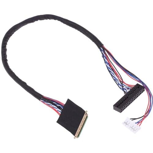 1PC New Arrival 40 Pin 1 Channel 6 Bit LED LCD LVDS Screen Cable For Display
