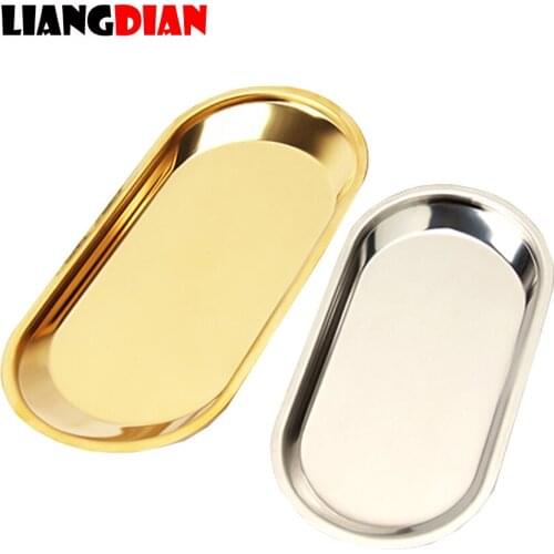 1pc Stainless Steel Tray Kidney Shaped Oval Sterilized Tray Pot Container For Medical Dental Surgical Makeup Tattoo Accessory
