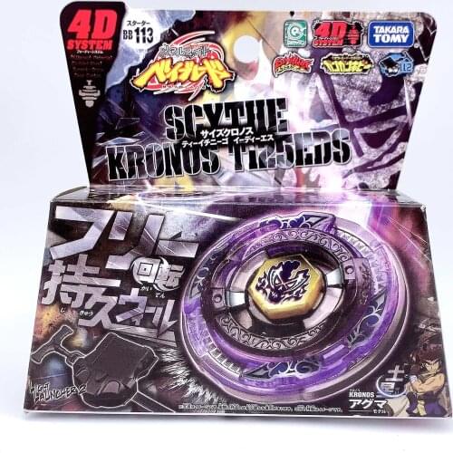100%Takara tomy beyblade BB113 fusion de metales de arranque de guadana de Kronos