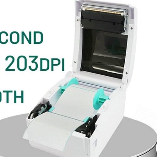 104mm Thermal Receipt POS Printer 4 Inch Label Barcode Sticker 1D 2D Printer With Bluetooth Wireless Printer GS-2408DC