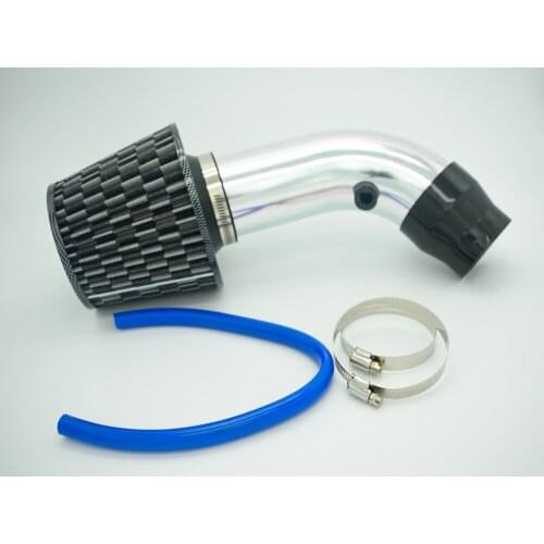 Car Intake Filter Kit Mushroom Head Filter Cold Air Intake Pipe Kit With AirFilter High Flow Replacement Aluminum Pipe Universal
