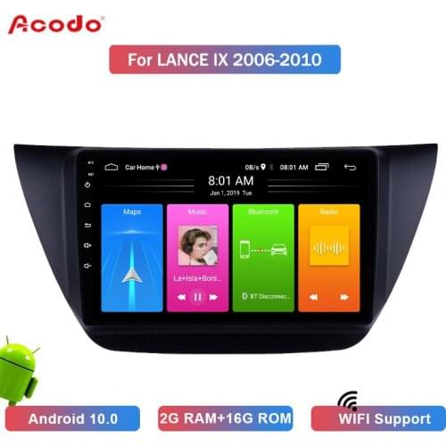 ACODO 2G RAM 16G ROM Android 10.0 Car Radio Multimedia Player For Mitsubishi Lancer IX 2006-2010 Navigation GPS 2 Din