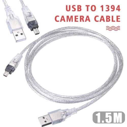 Mayitr 1pc 1.5M USB 2.0 to 4Pin 1394 Cable Computer Durable Connector Cable Lead Converter For Camera Camcorder