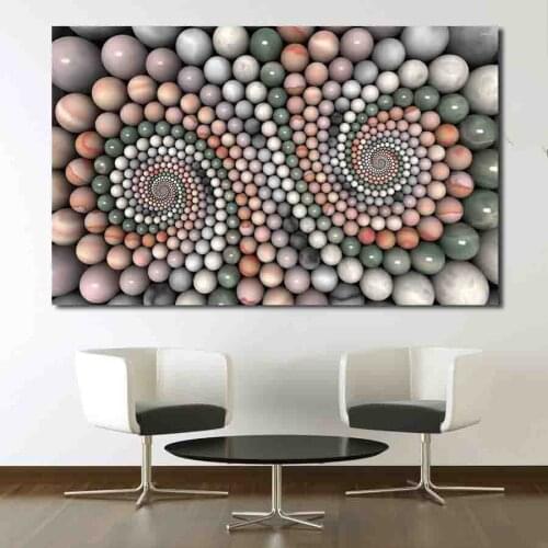 JQHYART Paintings On Canvas Modern spiral-krug-kamni Wall Pictures For Living Room Home Decor No Frame Oil Painting