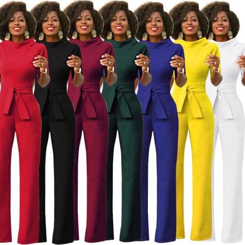 Large size 3xl jumpsuit women Casual Rompers long sleeve jumpsuit female plus size jumpsuits winter bandage