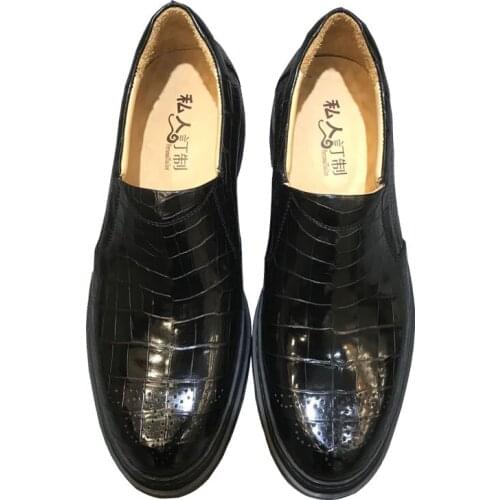 YL0078 Crocodile Quality Luxury Mens Casual Shoes Famous Brands High Quality New Style Fashionable Mens Shoes