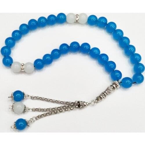 Tesbih store 10mm yellow crystal beads Prayer Beads Islamic Muslim Tasbih Allah For Men and Women