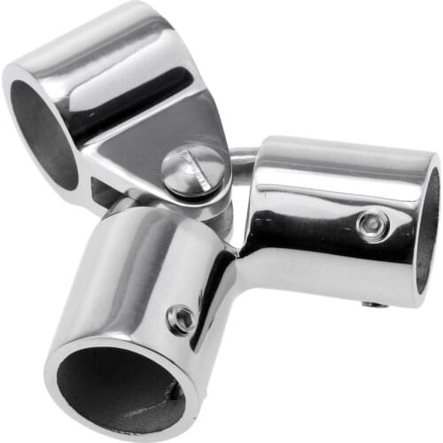 Marine Stainless Steel Deck Hinge Mount Eye End Cap Universal (22mm)