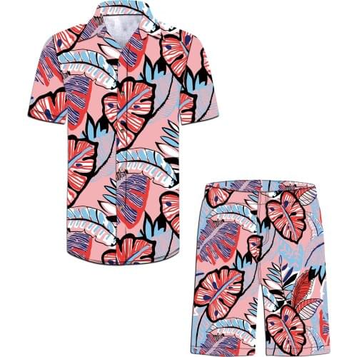 Mens Hawaiian shirts New Design Holiday Beach Wear Floral Printing Shirt Men Shirts Stock lots