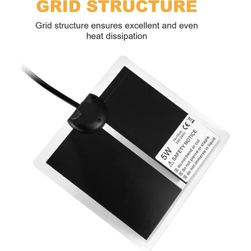 Heat Mat Reptile Brooder Incubator Pet Heating Pad Brew EU Plug 5-45W Adjustable Temperature Controller Reptiles Supplies