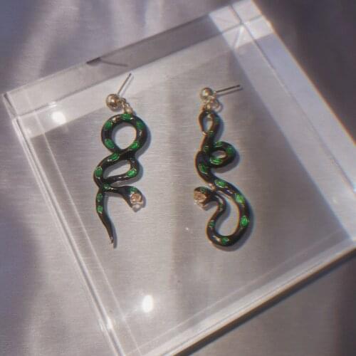 New Fashion Snake Shape Dangle Earrings For Women Metal Cool Charm Hip Hop Rock Y2K Animal Drop Earrings Jewelry Gifts Party