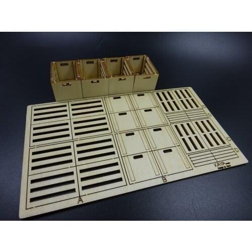 Vegetable Box for Model Scenes Glove Box for 1/14 Tamiya RC Truck Trailer Tipper Scania MAN Benz Actros Volvo Car Diy Parts