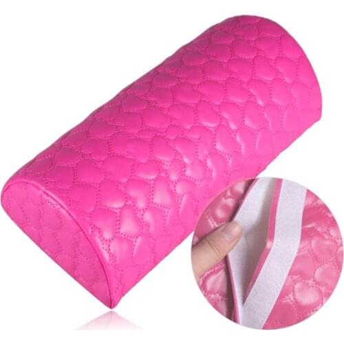Professional Hand Cushion Holder Soft PU Leather Sponge Arm Rest Love Heart Design Nail Pillow Manicure Art Beauty Nail Mat Pad