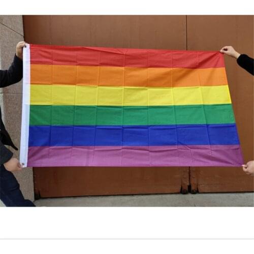 5pcs/1pc Rainbow Flag Polyester Flag Gay Pride Peace Flags Pennants Flag LESBIAN PRIDE PEACE