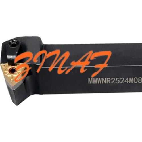 1pc MWWNR2020K08-B MWWNR2525M08-B External Turning Tool Hold WNMG080404 WNMG080408 Carbide Inserts Lathe Bar CNC Cutting Tools