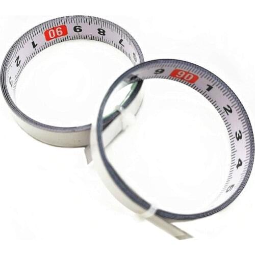Self Adhesive Metric Steel Ruler Miter Saw Scale Miter Track Tape Measure For T-track Router Table Saw Band Saw Woodworking Tool