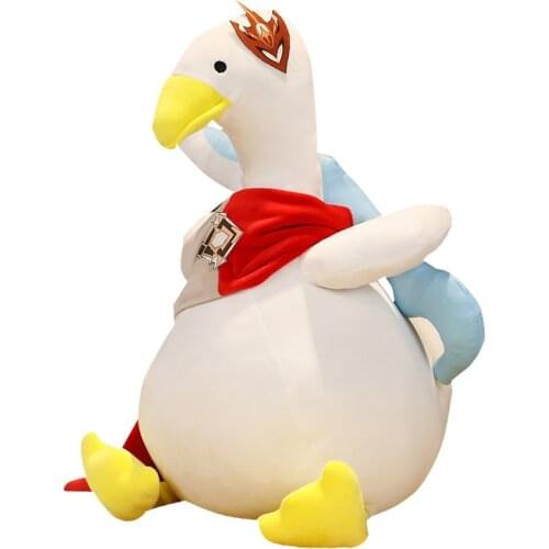 Cute Genshin Impact Tartaglia Duck Plush Doll Toy 60cm Big Pillow Cushion Stuffed Cosplay Props Drop Ship Xmas Gifts