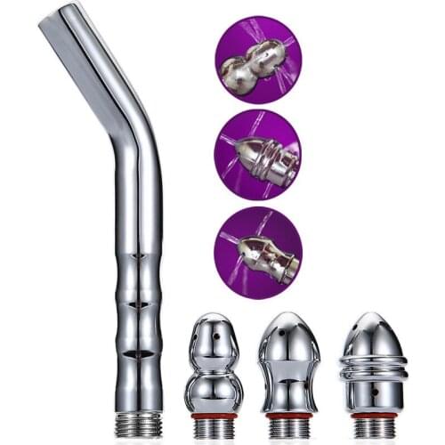 3 Heads Bidet Faucet Stainless Anal Cleaner Rushed Anus Douche Shower Vaginal Wash Enemator Enema Metal Butt Plugs Tap