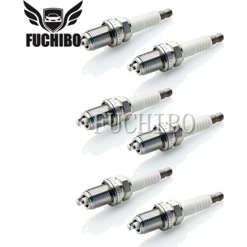 FUCHIBO 6PCS Spark Plug 30751805 FOR Volvo XC70 S80 XC60 2008 2009 2010 2011