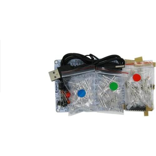 8*8 RGB LED DIY kits Music Audio Spectrum indicator Amplifier Board Voice control Level indicator VU Meter With Case