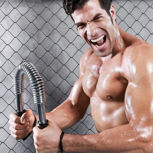 Thickened carbon steel arms muscle training device household anti-rust fitness equipment comfortable non-slip handle grip bar