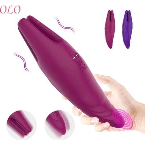 G Spot Vibrator Wand Dildo Vaginal Massage Dual Side Use Sex Toys for Woman9 Frequency Nipple Clitoris Rotation Stimulator