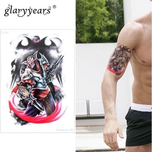 Glaryyears A Little Big Arm Temporary Tattoo Sticker Barde Fake Tatoo Sleeve Flash Tatto Waterproof Body Art Men Women LC-331
