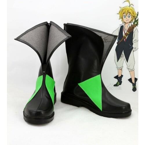 Japan anime The Seven Deadly Sins Cosplay Shoes Meliodas Anime Party Boots Tailor-Made