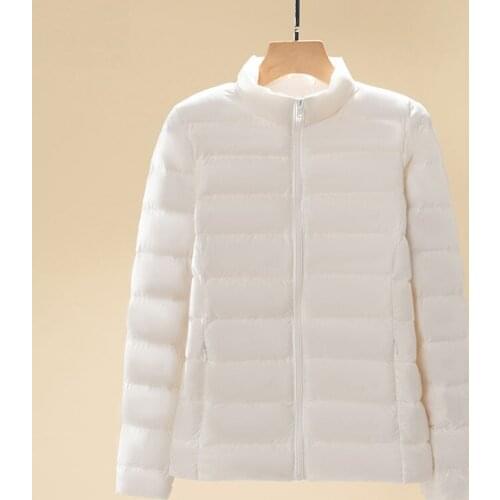 Women Winter Jacket 2021 New Ultra Light Duck Down Parkas Slim Female Jacket Portable Windproof Down Coat