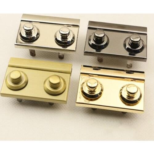 1pcs Metal Rectangle Turn Lock New Style Press Locke Clasp for Leather Craft Women Bag Handbag Shoulder Bag Purse DIY Hardware