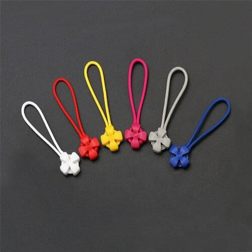 12 Pieces/Pack PVC Zipper Slider Flower Zipper Puller Coat Wallet Suitcase Accessories Tailor Tool